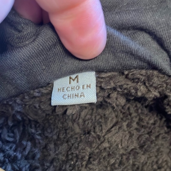 Levi's Brown Faux Leather Jacket with fleece lining and hood - Picture 6 of 6